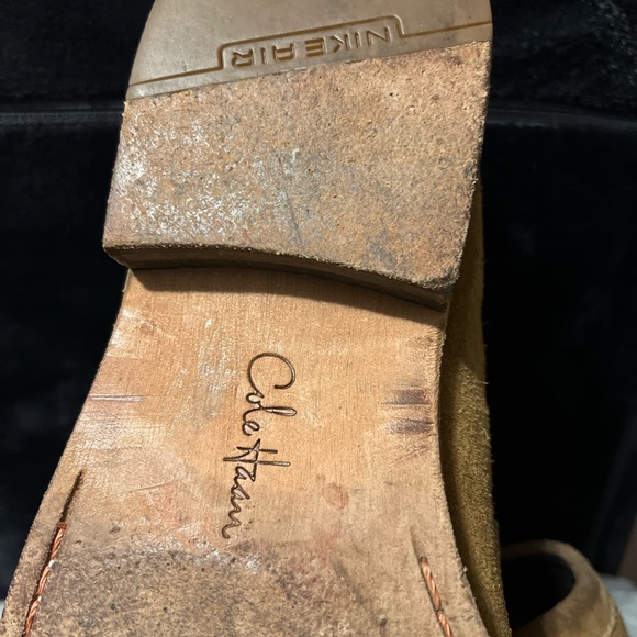 Men\'s tan suede kiltie Cole Haan loafers main image 5